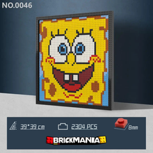 N0046 SpongeBob Mosaic Wall Art | 2304 PCS