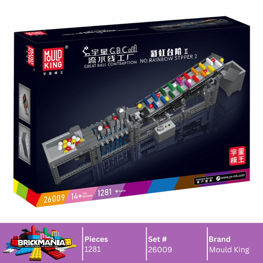 Mould King 26009 Motorized Rainbow Stepper II Building Toy Set | 1281 PCS