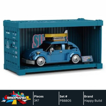 Happy Build PB8805 Beetle Camper Building Toy Set | 357 PCS | Buildable Car with Display Container