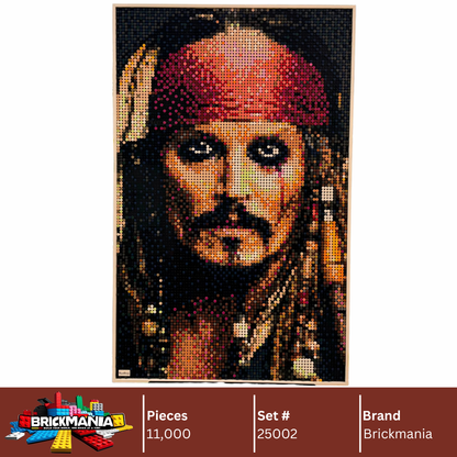 Brickmania 25002 Jack Sparrow Mosaic Wall Art | 10,240 PCS