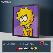 N0133 Lisa Simpson Mosaic Wall Art | 2304 PCS