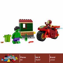 LEGO 76287 Marvel Iron Man with Bike and The Hulk | 68 PCS
