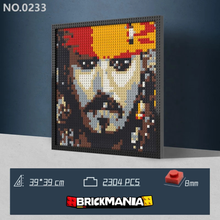 N0233 Jack Sparrow Mosaic Wall Art | 2304 PCS