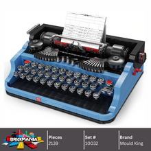 Mould King 10032 Retro Typewriter Building Toy Set | 2139 PCS