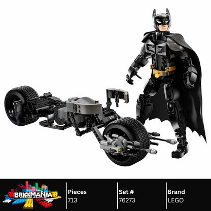 LEGO 76273 Batman™ Construction Figure and the Bat-Pod Bike | 713 PCS