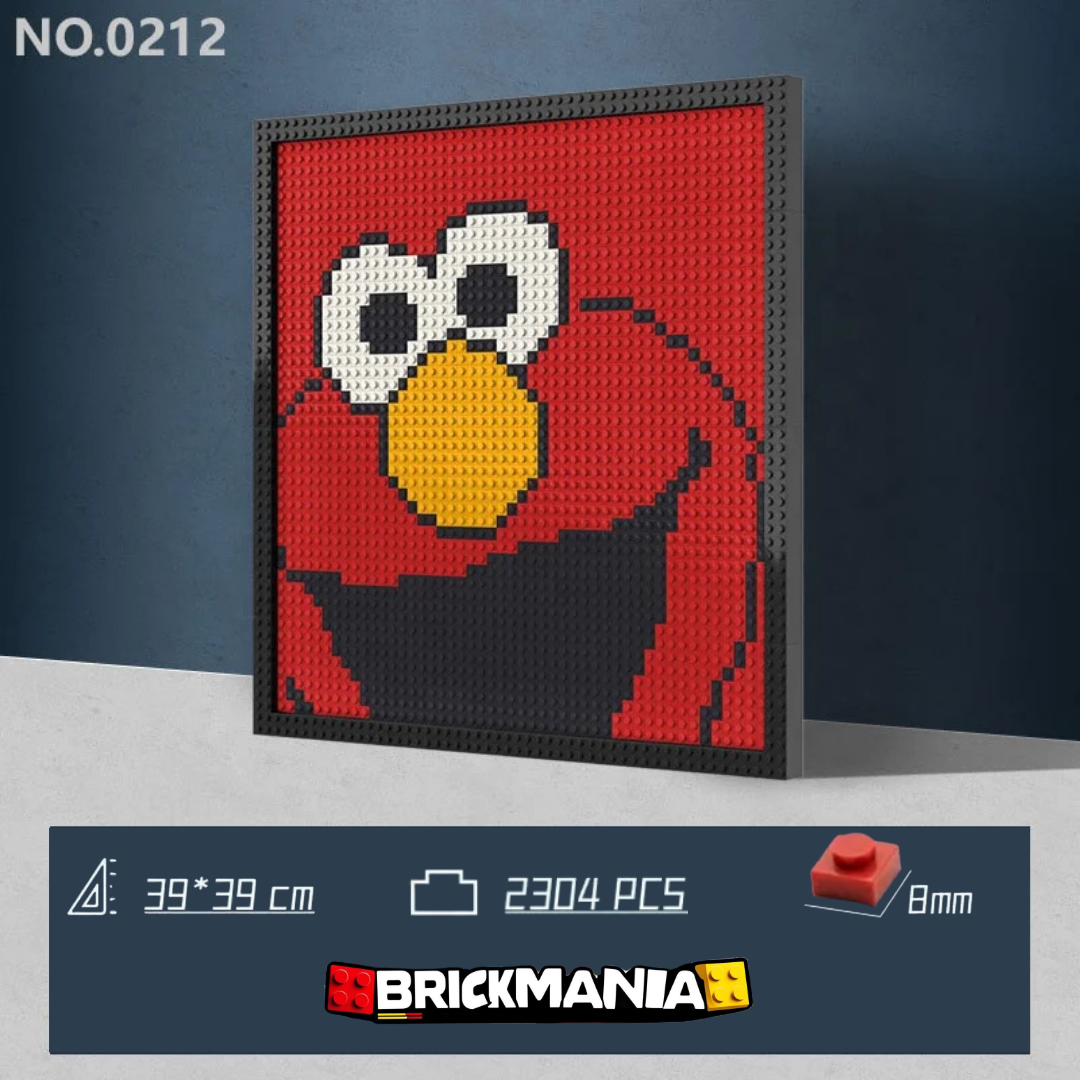 N0212 Elmo Mosaic Wall Art | 2304 PCS