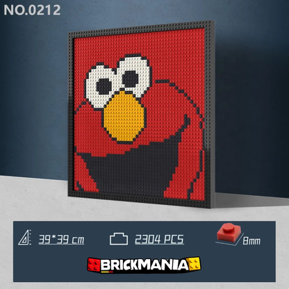 N0212 Elmo Mosaic Wall Art | 2304 PCS