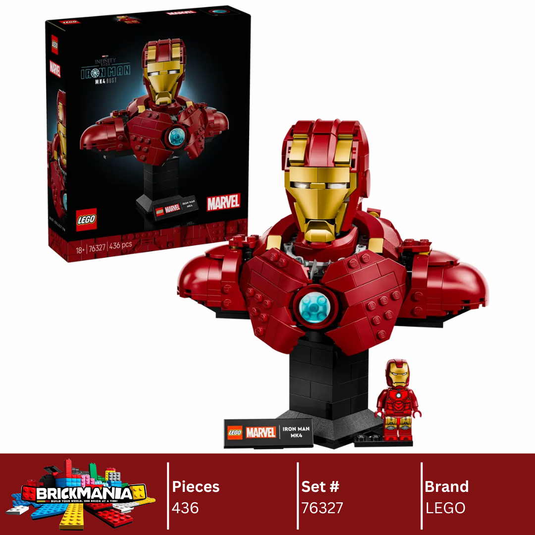 LEGO 76327 Marvel Iron Man MK4 Bust | 436 PCS – Brickmania