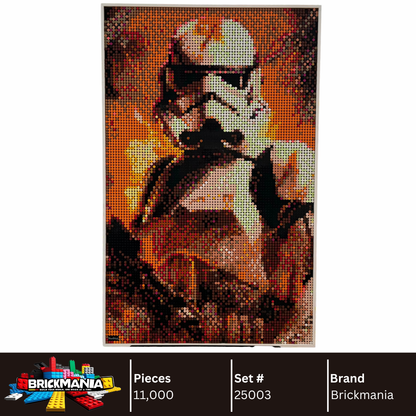 Brickmania 25003 Stormtrooper Mosaic Wall Art | 10,240 PCS