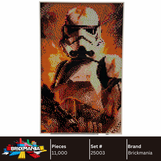 Brickmania 25003 Stormtrooper Mosaic Wall Art | 10,240 PCS