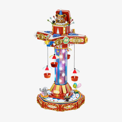 Pantasy 86003 Retro Collection Circus Paradrop Building Toy Set | 1680 PCS