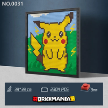 N0031 Pikachu Mosaic Wall Art | 2304 PCS