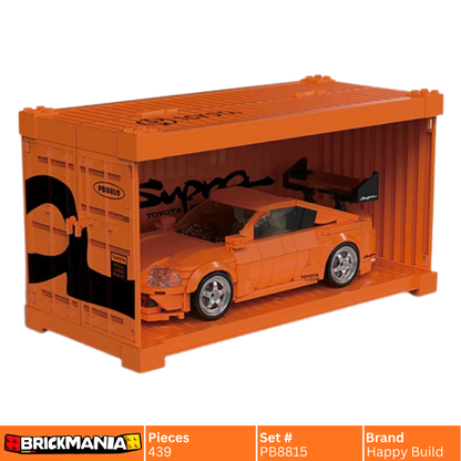 Happy Build PB8815 Toyota™ Supra A80 Building Toy Set | 439 PCS | Buildable Car with Display Container