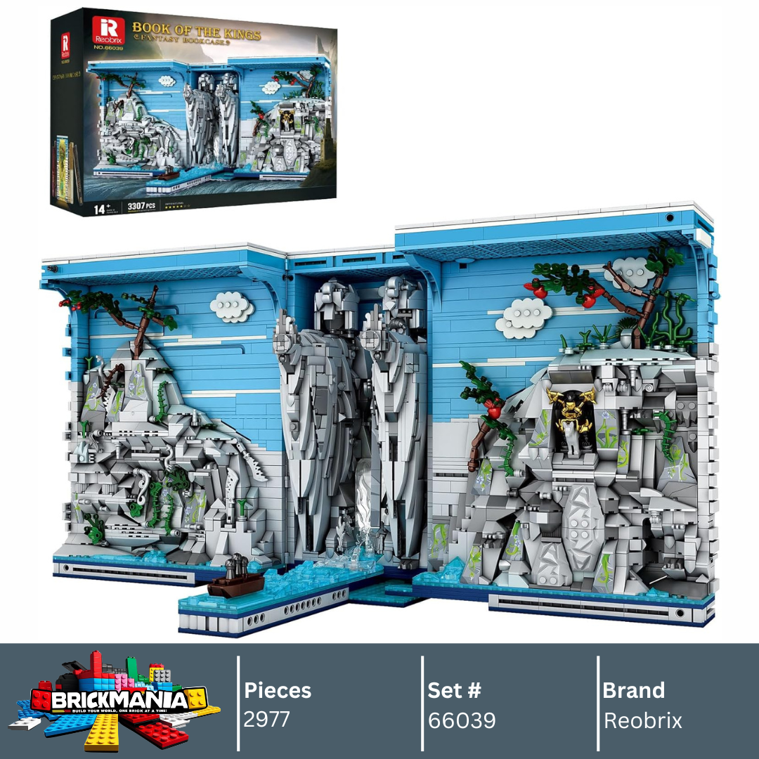 Reobrix 66039 Book Of The Kings Fantasy Bookcase Building Toy Set