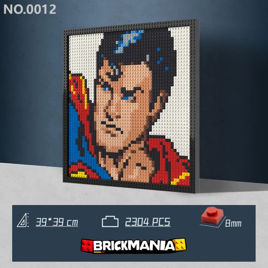 N0012 Superman Mosaic Wall Art | 2304 PCS