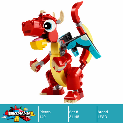 LEGO 31145 Creator 3in1 Red Dragon | 149 PCS