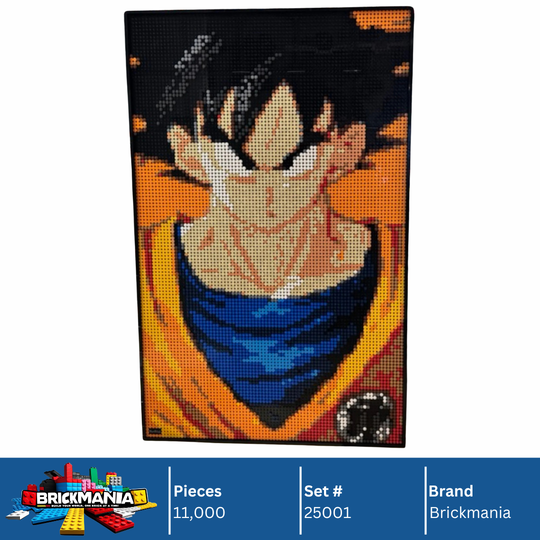 Brickmania 25001 Son Goku Mosaic Wall Art | 10,240 PCS