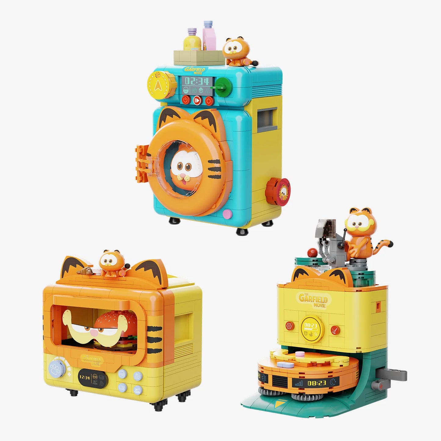 Pantasy 86821 Garfield Washing Machine Building Toy Set | 300 PCS