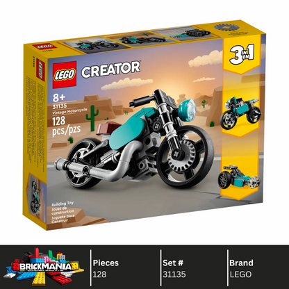 LEGO 31135 Creator 3in1 Vintage Motorcycle | 128 PCS | Damaged box