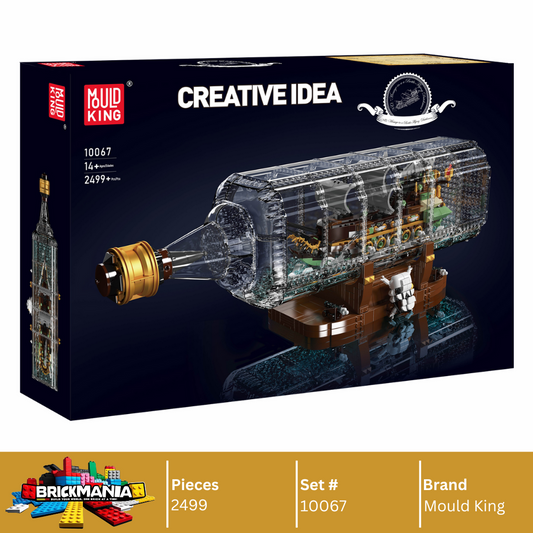 Mould King 10067 Flying Dutchman Ship-In-a-Bottle Building Set | 2,499 PCS