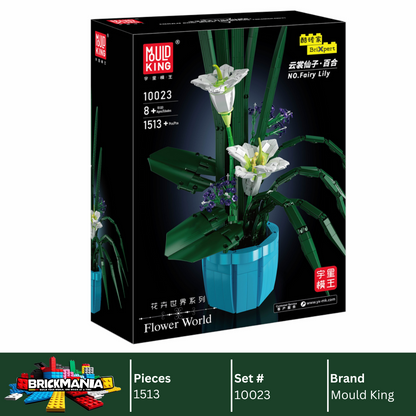 Mould King 10023 Fairy Lily Bouquet Building Toy Set | 1513 PCS