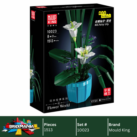 Mould King 10023 Fairy Lily Bouquet Building Toy Set | 1513 PCS