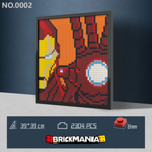 N0002 Iron Man Mosaic Wall Art | 2304 PCS