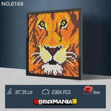 N0168 Lion Mosaic Wall Art | 2304 PCS