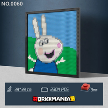 N0060 Rebecca Rabbit Mosaic Wall Art | 2304 PCS