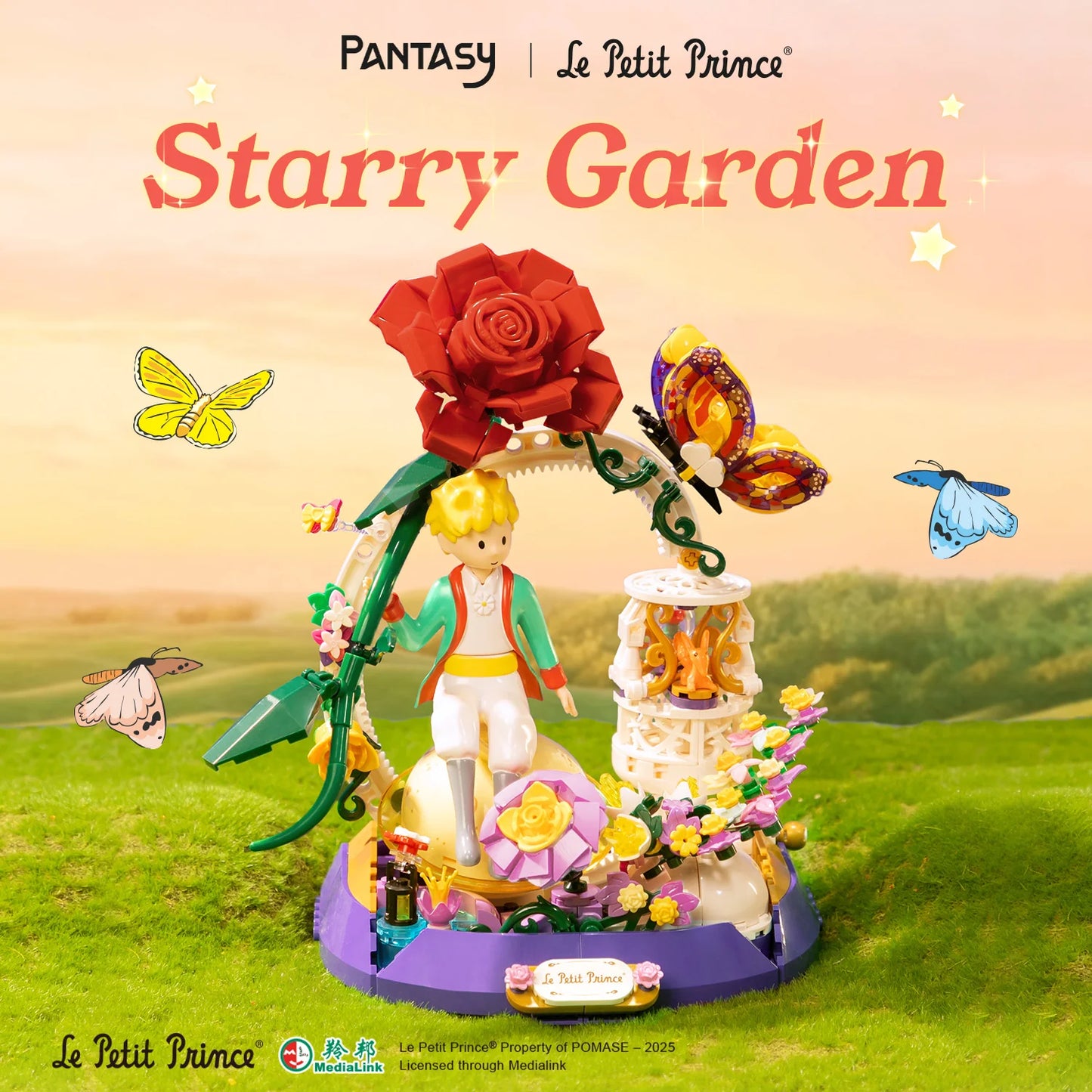 Pantasy 86336 Le Petit Prince Starry Garden Building Toy Set |200 PCS