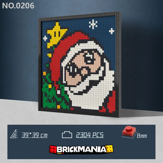 N0206 Santa Mario Mosaic Wall Art | 2304 PCS