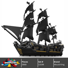 Mould King 13199 Black Pearl Pirates Ship Building Toy Set | 2868 PCS