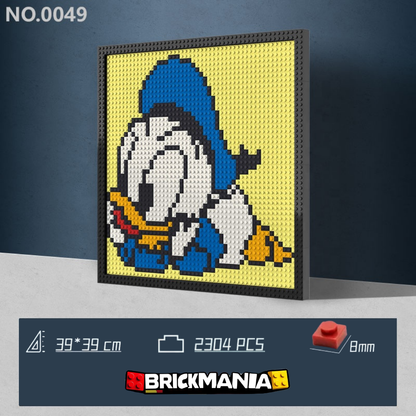 N0049 Donald Duck Mosaic Wall Art | 2304 PCS