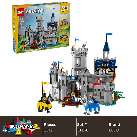 LEGO 31168 Creator 3in1 Medieval Horse Knight Castle | 1371 PCS