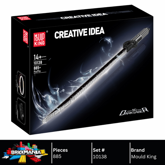 Mould King 10138 Balck Saber Life-Sized Replica Building Toy Set | 885 PCS