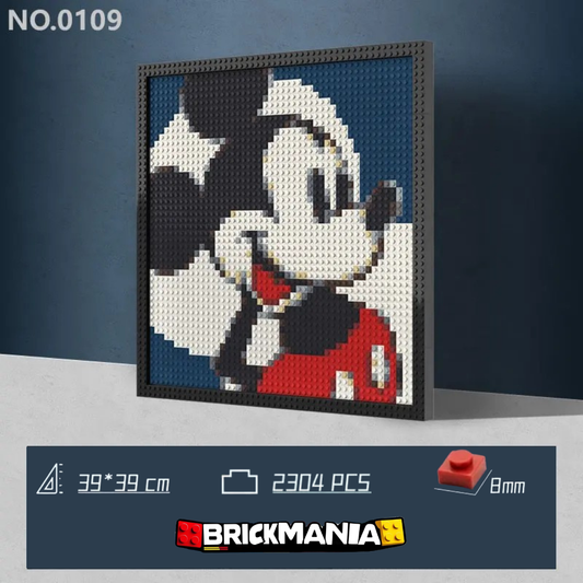 N0109 Mickey Mouse Mosaic Wall Art | 2304 PCS