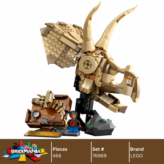 LEGO 76969 Dinosaur Fossils: Triceratops Skull | 468 PCS