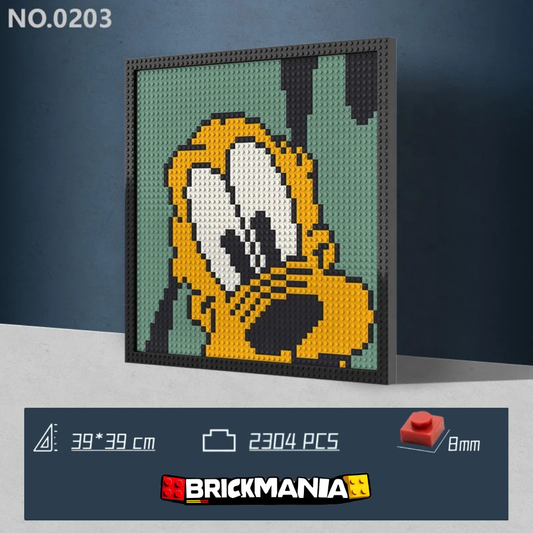 N0203 Pluto Mosaic Wall Art | 2304 PCS