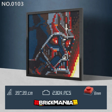 N0103 Darth Vader Mosaic Wall Art | 2304 PCS