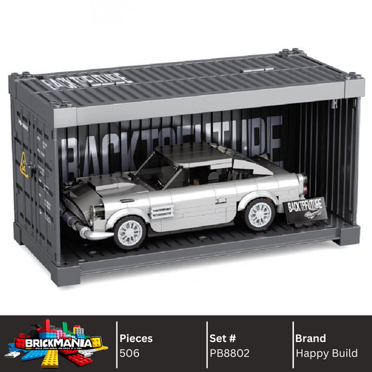 Happy Build PB8802 Silver Stream Soarer Building Toy Set | 506 PCS | Buildable Sports Car with Display Container