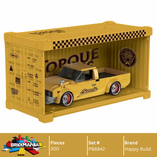 Happy Build PB8842 Freedom Cruiser Building Toy Set | 324 PCS | Buildable Car with Display Container