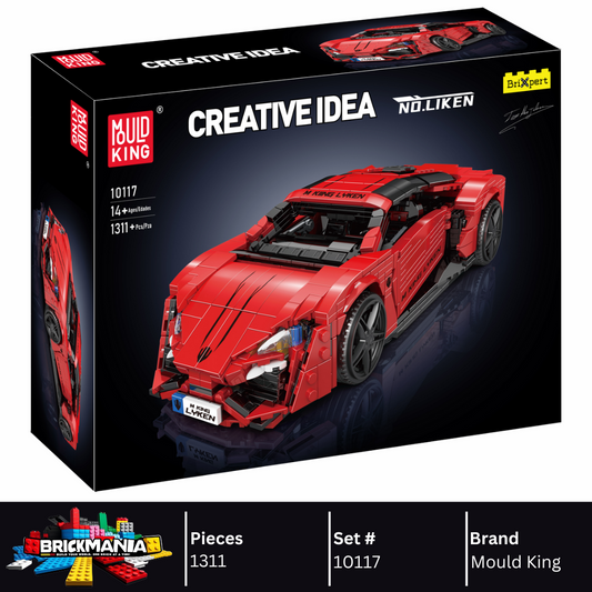 Mould King 10117 Liken Hypersport Car Building Toy Set | 1311 PCS