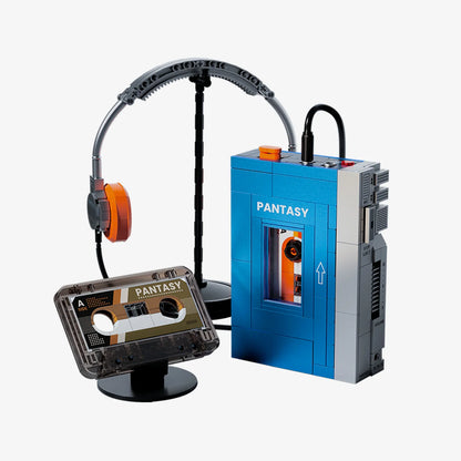 Pantasy 85039 Retro Collection Cassette Player Building Toy Set | 569 PCS
