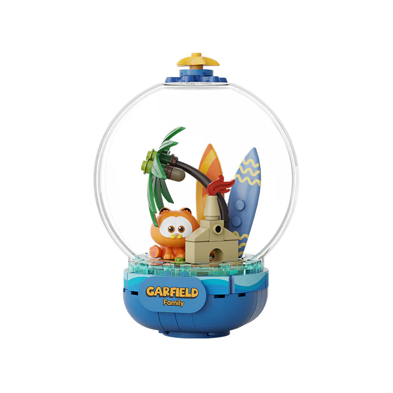 Pantasy 86801 Garfield Crystal Ball Series Chill Island Building Toy Set |99 PCS
