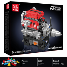 Mould King 10204 Italian V8 Engine Building Set | 750 Pcs