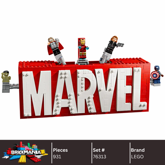 LEGO 76313 MARVEL Logo & Minifigures | 931 PCS