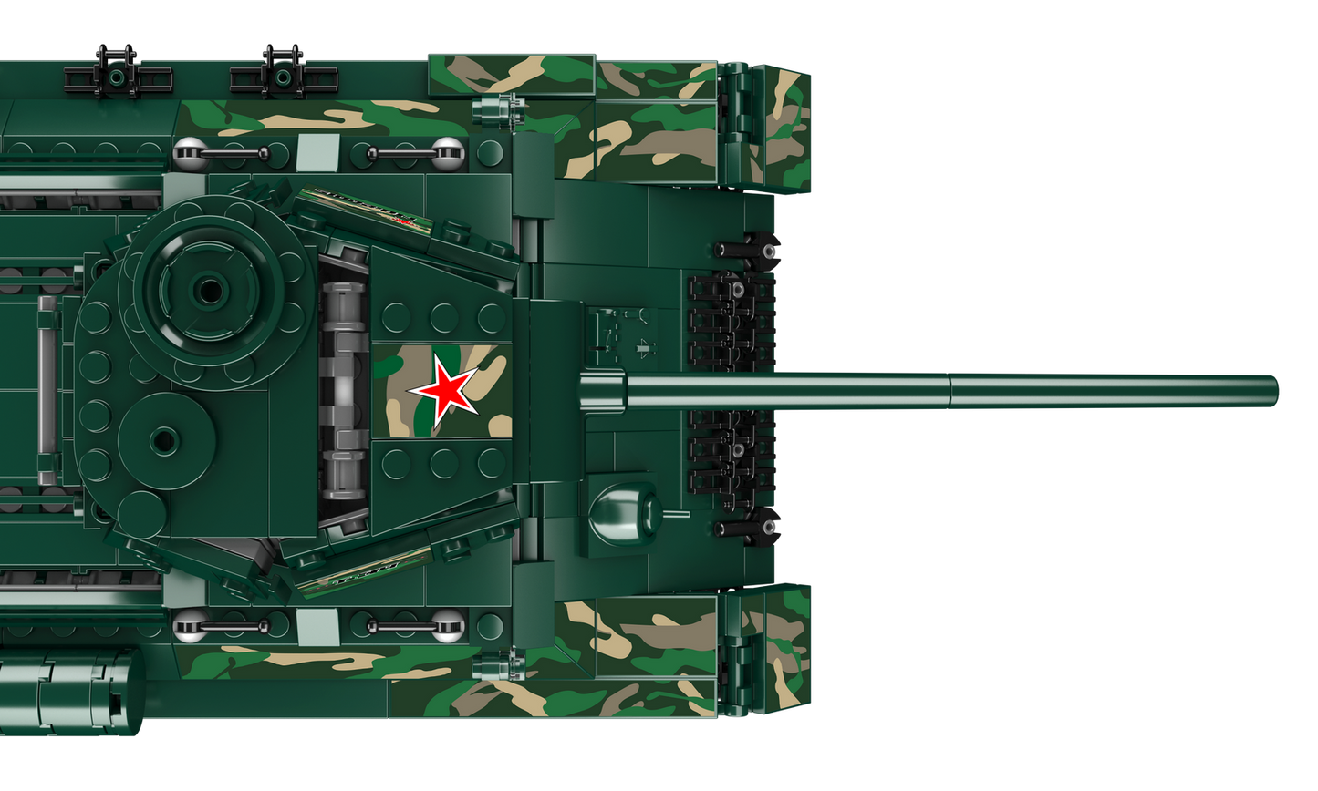 Mould King 20015 Soviet T-34 Tank Building Toy Set | 800 PCS