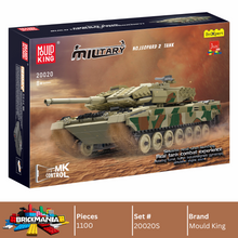 Mould King 20020S Remote Controlled LEOPARD 2 Tank Building Toy Set | 1,100 Pcs