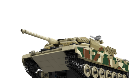 Mould King 20020S Remote Controlled LEOPARD 2 Tank Building Toy Set | 1,100 Pcs