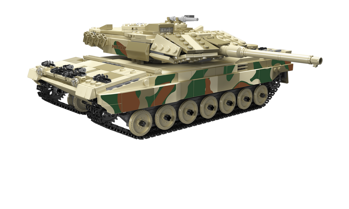 Mould King 20020S Remote Controlled LEOPARD 2 Tank Building Toy Set | 1,100 Pcs